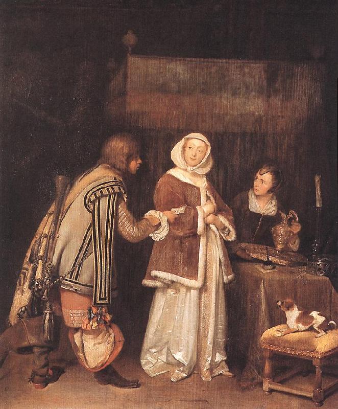 TERBORCH, Gerard The Letter dh Germany oil painting art